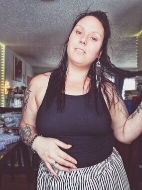 Goddess Resilience - Laurel Crown & Spike Metal Chain Dangling Earrings